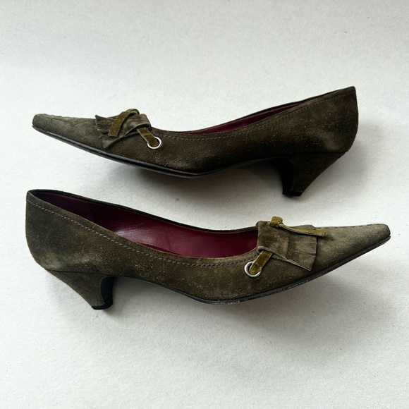 Prada Kitten Heel Loafer Pumps - Picture 2 of 6